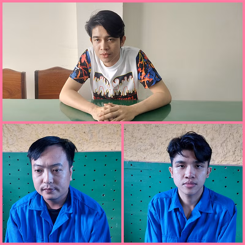 Các đối tượng bị tạm giữ hình sự.