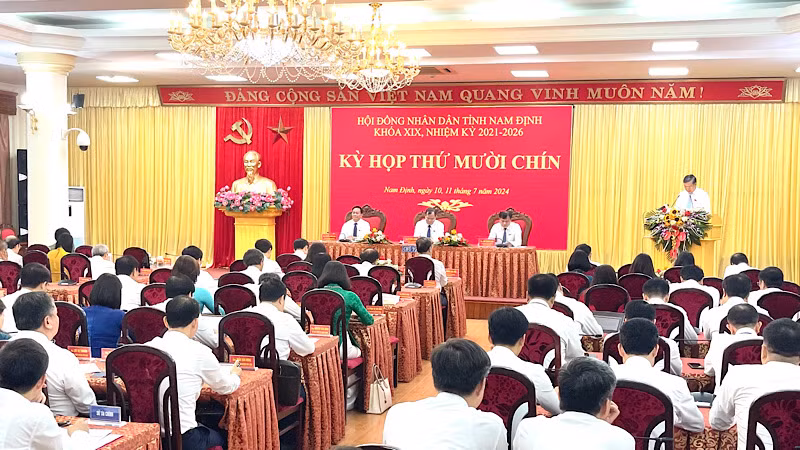 Quang cảnh kỳ họp. (Ảnh: XUÂN TRƯỜNG)
