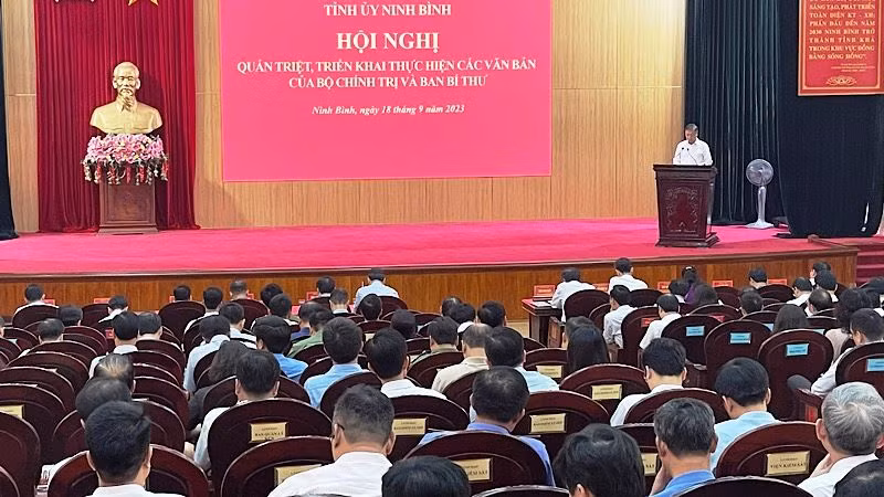 Quang cảnh hội nghị. (Ảnh: XUÂN TRƯỜNG)