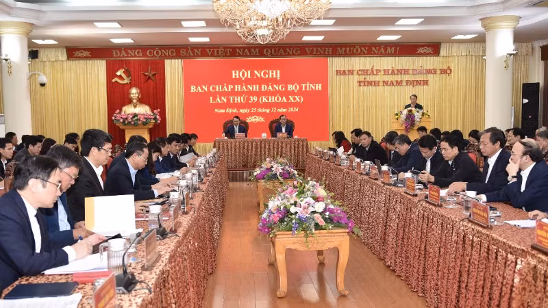 Quang cảnh hội nghị. (Ảnh: XUÂN TRƯỜNG)