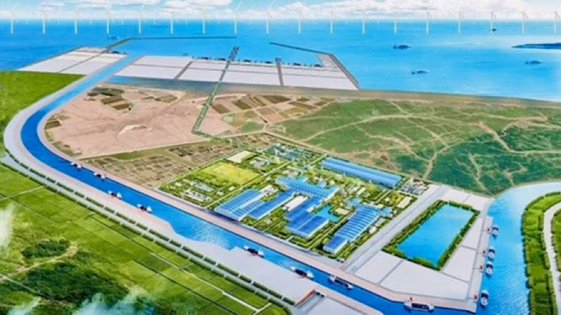 Phối cảnh tổ hợp 3 dự án của Tập đoàn Xuân Thiện triển khai tại khu vực Cồn Xanh, huyện Nghĩa Hưng (Nam Định).