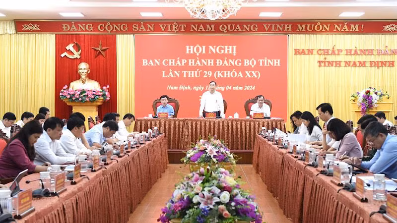 Quang cảnh hội nghị. (Ảnh: XUÂN TRƯỜNG)