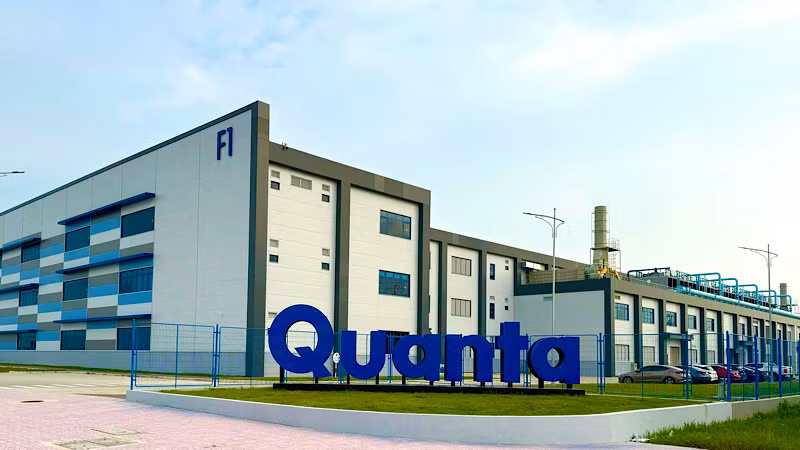 Nhà máy sản xuất của Công ty trách nhiệm hữu hạn QMH Computer (thuộc Tập đoàn Quanta) tại Nam Định.