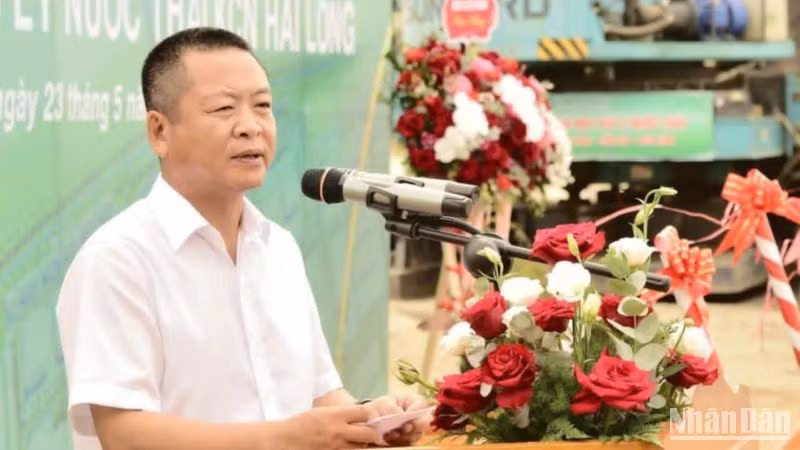 Ông Đỗ Quang Tuấn, Phó Tổng giám đốc Công ty cổ phần Đầu tư hạ tầng khu công nghiệp Bảo Minh cam kết hoàn thành nhà máy vào cuối năm nay.