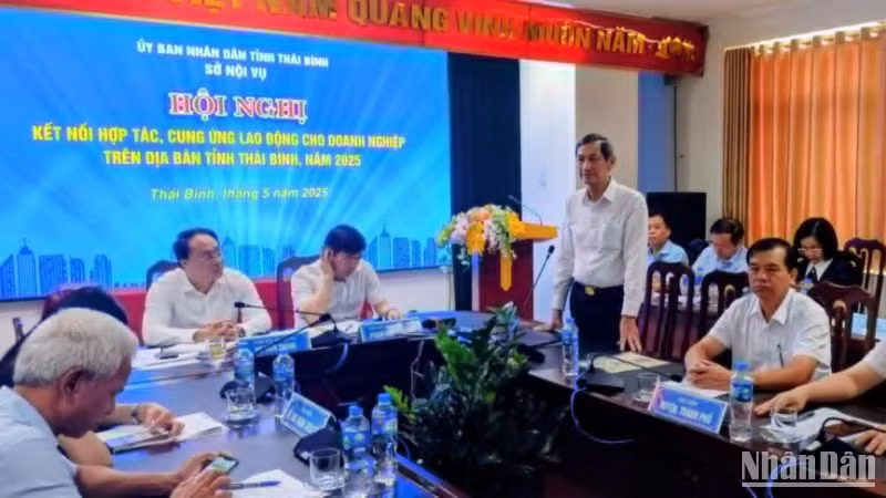 Quang cảnh Hội nghị kết nối cung cầu lao động.