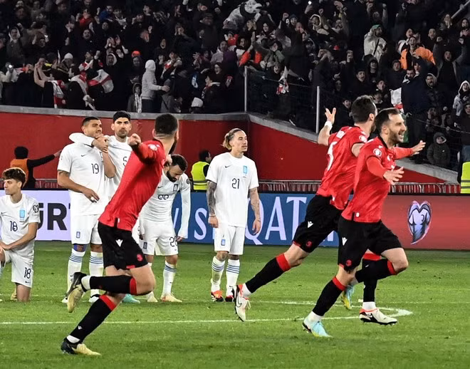 Gruzia vượt qua Hy Lạp để lần đầu tham dự Vòng chung kết Euro. (Ảnh: UEFA)