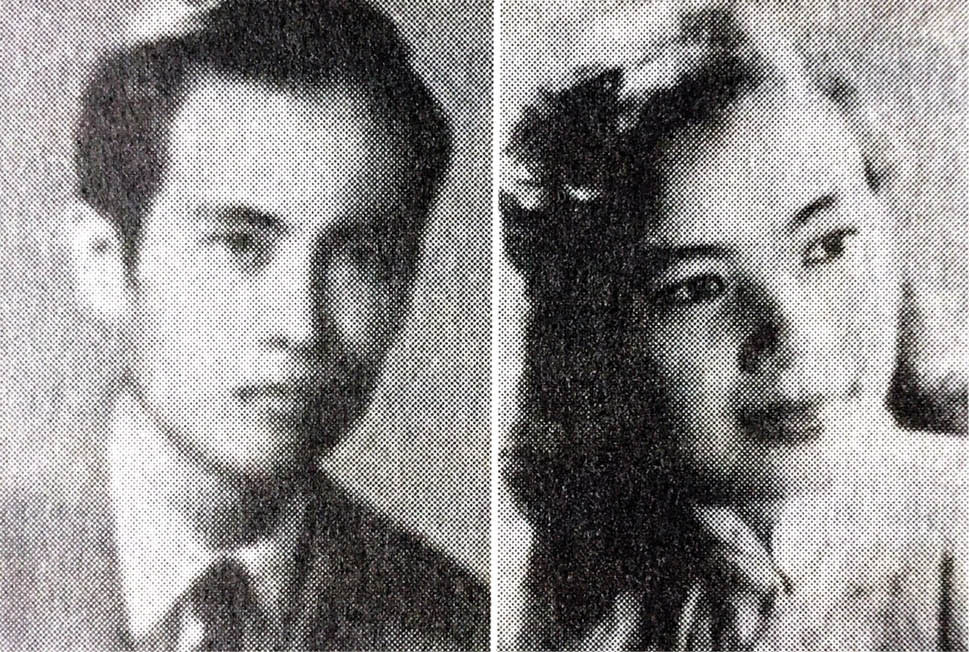 Nhà văn-nhà báo Lê Khánh Căn và vợ là Nghệ sĩ Ưu tú Tân Nhân.