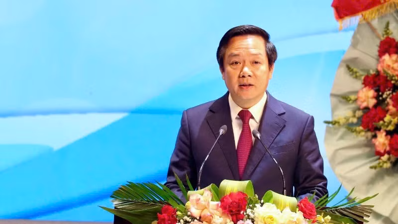Đồng chí Phạm Quang Ngọc, Chủ tịch Ủy ban nhân dân tỉnh Ninh Bình, phát biểu tại chương trình.
