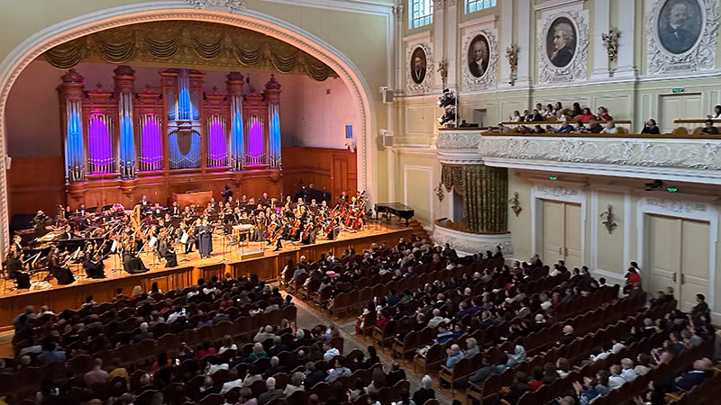 Đại khán phòng nhạc viện Moskva (Ảnh:THÙY VÂN)