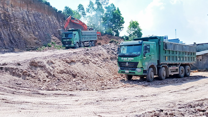 Đất làm vật liệu san lấp trên địa bàn tỉnh Thái Nguyên đang rất khan hiếm.