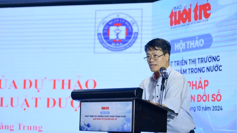 Trưởng phòng Pháp chế hội nhập Cục quản lý dược (Bộ Y tế) Ông Chu Đăng Trung chia sẻ về những điểm mới của Luật sửa đổi, bổ sung Luật Dược năm 2016