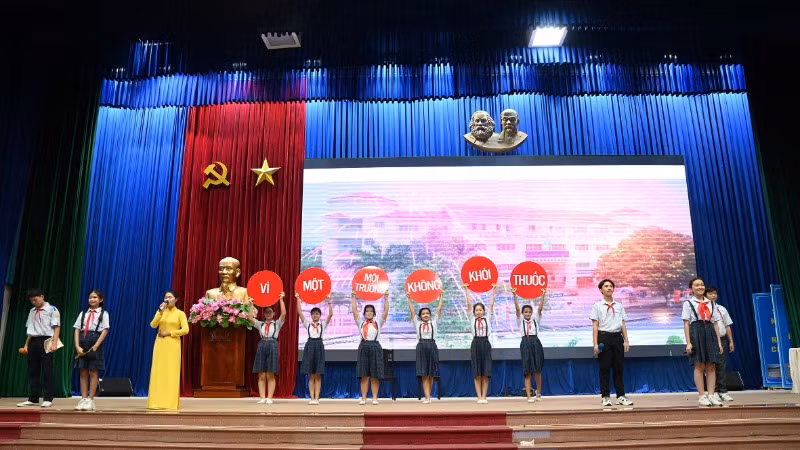 Thi tìm hiểu Luật Phòng chống tác hại thuốc lá cho đối tượng học sinh trung học cơ sở trên địa bàn tỉnh Long An năm 2024