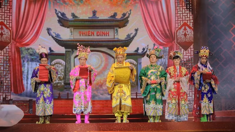 Chương trình “Gặp nhau cuối năm – Táo quân 2025”. (Ảnh: VTV)