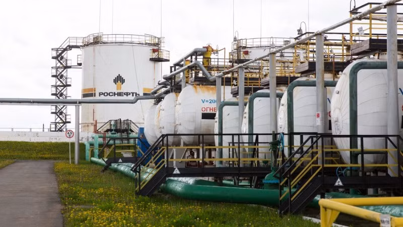 Một cơ sở dầu mỏ của Nga ở Udmurtia, miền tây nước Nga. (Ảnh: Tân Hoa Xã)