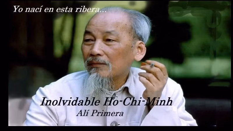 Bài hát “Mãi mãi Hồ Chí Minh” (Inolvidable Ho Chi Minh) do cố Nghệ sĩ Nhân dân Venezuela Ali Primera sáng tác sẽ được biểu diễn tại chương trình nghệ thuật “Mãi mãi Hồ Chí Minh”. (Ảnh: Đại sứ quán Việt Nam tại Venezuela)