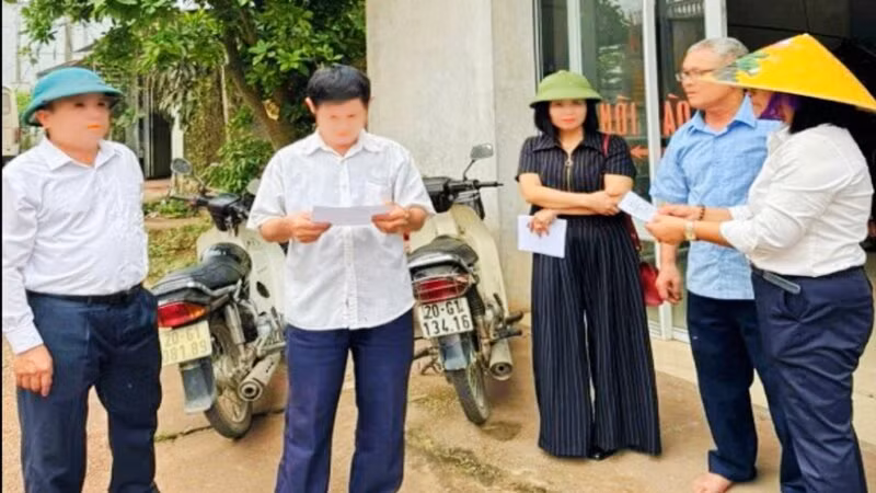 Cán bộ huyện Phú Bình làm công tác giải phóng mặt bằng ngày thứ bảy, chủ nhật.