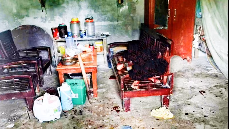 Hiện trường vụ việc.