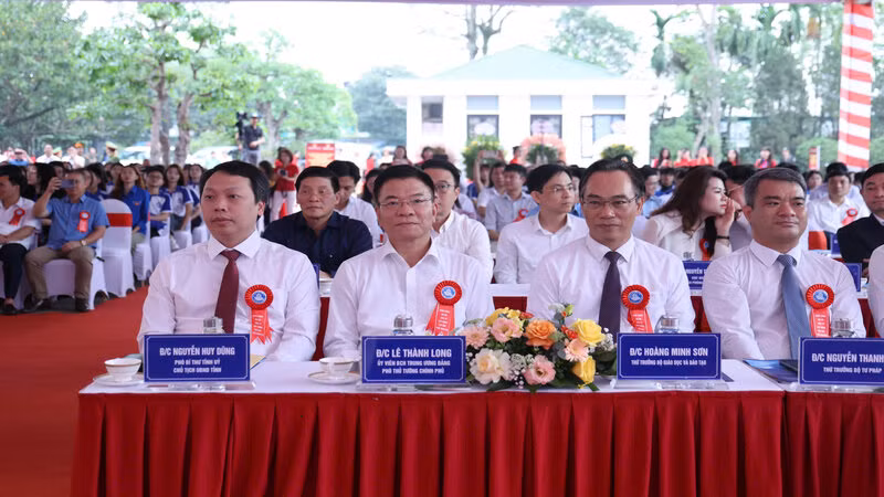 Phó Thủ tướng Chính phủ Lê Thành Long dự Lễ khởi công Dự án đầu tư xây dựng Đại học Thái Nguyên bước III, giai đoạn 2021-2025.