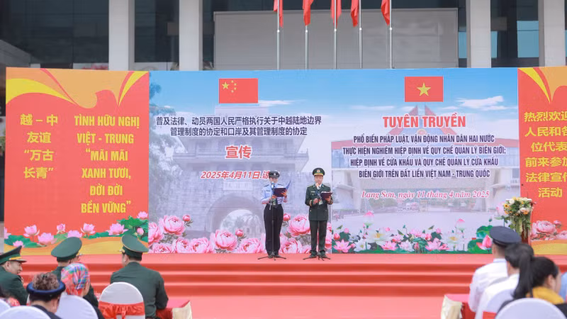 Chương trình tuyên truyền phổ biến pháp luật biên giới tại Lạng Sơn.