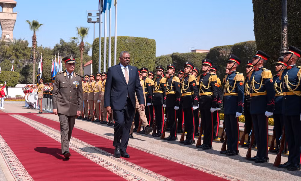 Bộ trưởng Quốc phòng Mỹ L.Austin thăm Ai Cập. (Ảnh EG.USEMBASSY. GOV)