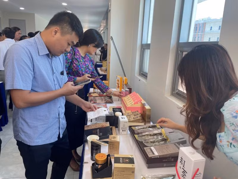 Các doanh nghiệp quan tâm các sản phẩm từ sâm.