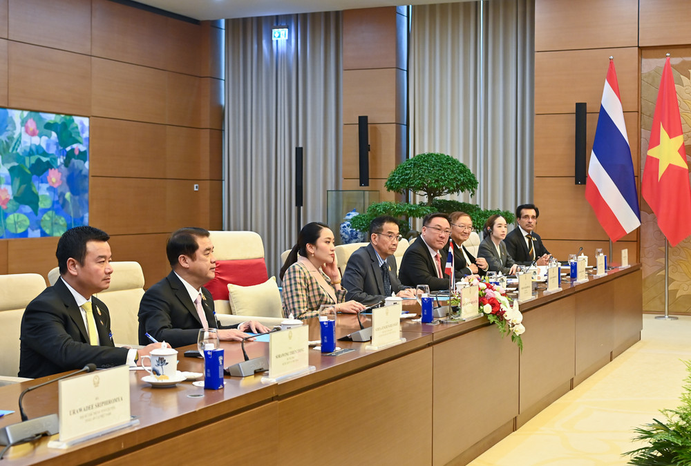 Thủ tướng Thái Lan Paetongtarn Shinawatra và các đại biểu tại hội kiến. (Ảnh: DUY LINH) Thủ tướng Thái Lan Paetongtarn Shinawatra và các đại biểu tại hội kiến. (Ảnh: DUY LINH)
