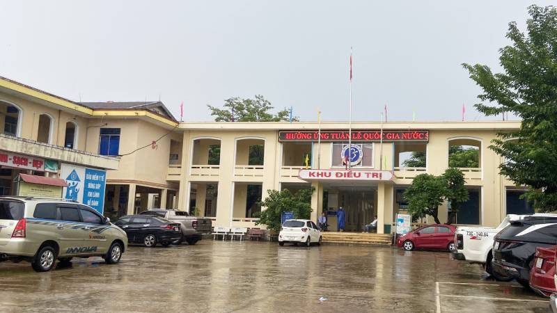 Bệnh viện đa khoa huyện Bố Trạch, nơi xảy ra sự việc.