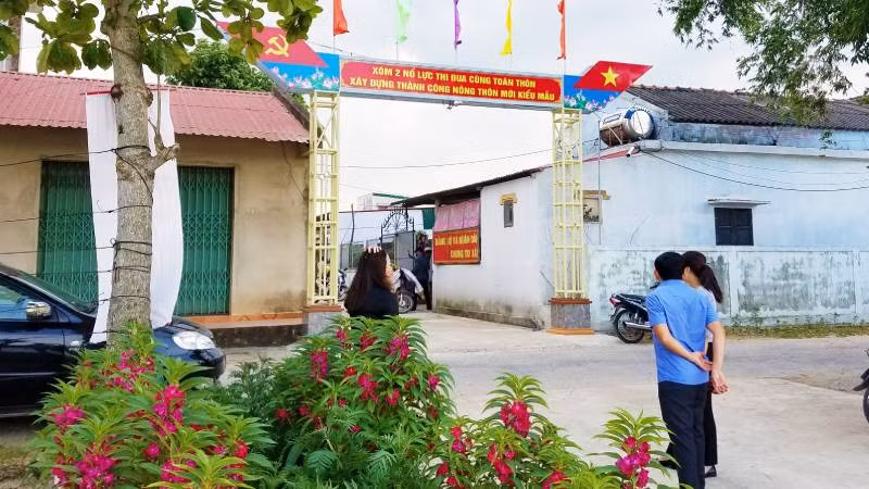 Một khu dân cư nông thôn mới kiểu mẫu ở xã Xuân Thủy, huyện Lệ Thủy (Quảng Bình).