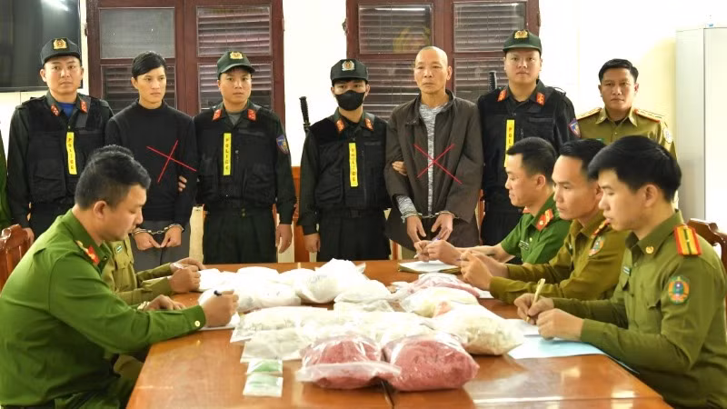 Các đối tượng trong chuyên án bị bắt giữ