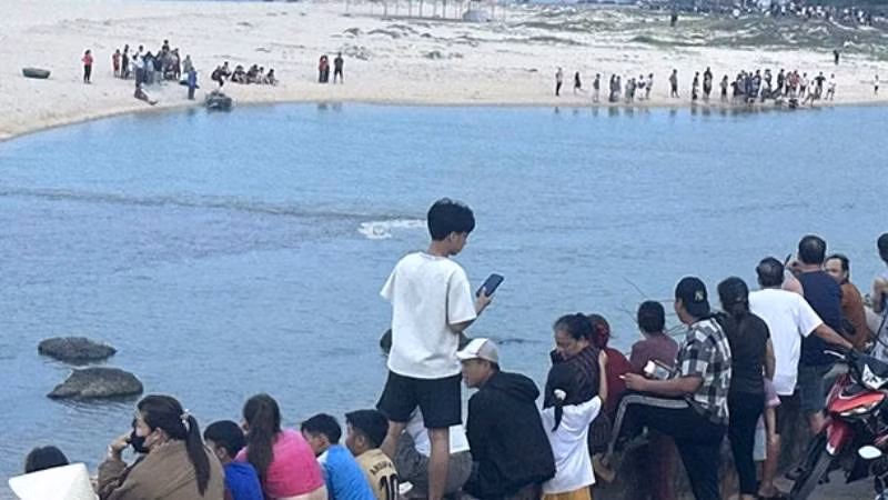 Hiện trường vụ đuối nước làm 2 học sinh tử vong.