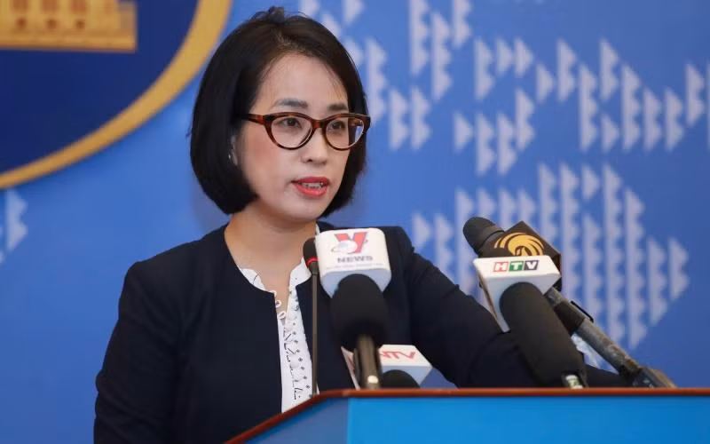 Phó Phát ngôn Bộ Ngoại giao Phạm Thu Hằng.