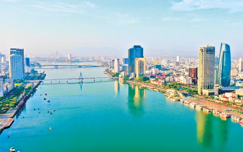 Thành phố Ðà Nẵng tận dụng lợi thế để hướng tới trở thành đô thị thông minh. (Ảnh TTXVN) 
