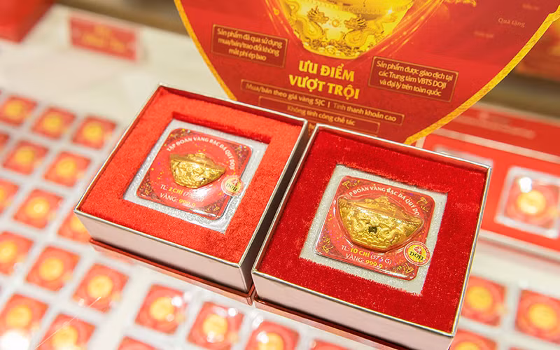 Đa dạng các sản phẩm vàng cầu may dịp Thần Tài -0