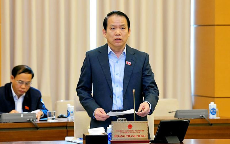 Chủ nhiệm Ủy ban Pháp luật Hoàng Thanh Tùng. Trình Quốc hội phương án bố trí 19 đại biểu hoạt động chuyên trách tại HĐND TP Hà Nội trong nhiệm kỳ 2021-2026 -0