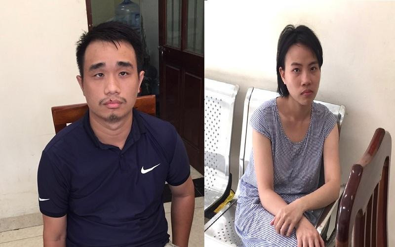 Cặp vợ chồng Hoàng Thế Vũ và Đoàn Diệu Linh.