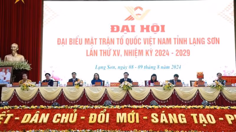 Đại hội đại biểu Mặt trận Tổ quốc Việt Nam tỉnh Lạng Sơn khóa 15, nhiệm kỳ 2024-2029.