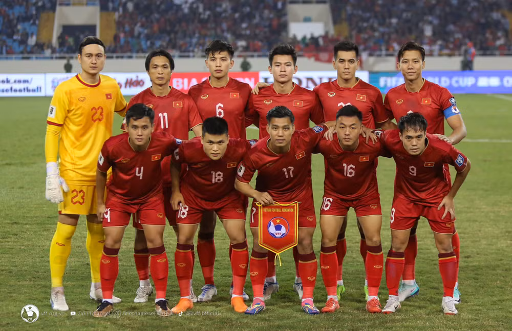 Đội tuyển Việt Nam trong tháng 11/2023. (Ảnh: VFF)