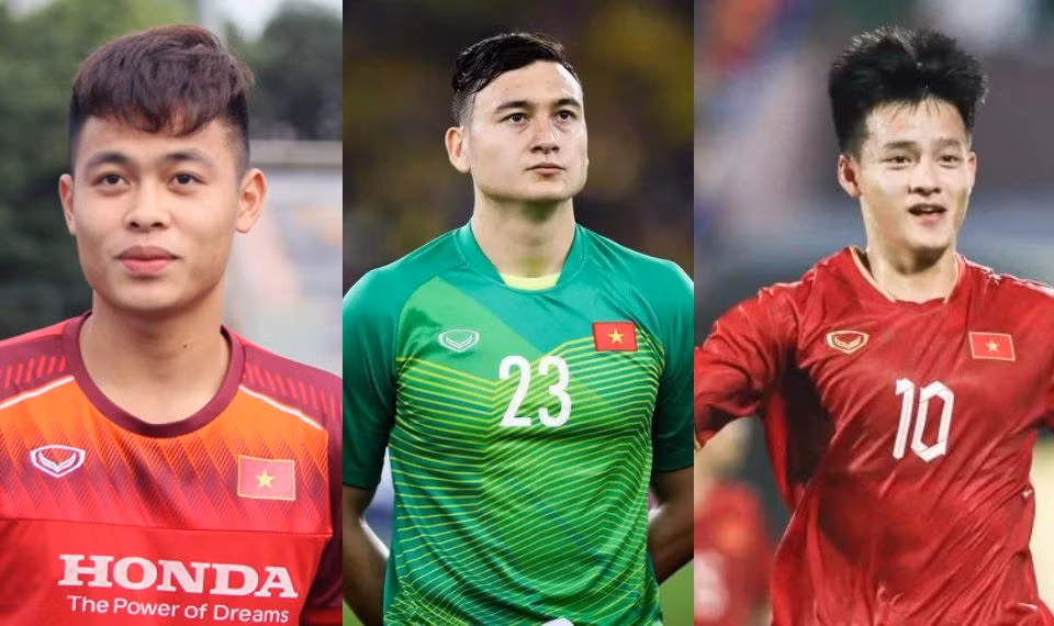 Đức Chiến, Văn Lâm và Thanh Nhàn không kịp hồi phục chấn thương. (Ảnh: VFF)