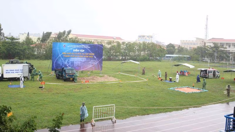 Toàn cảnh buổi diễn tập.