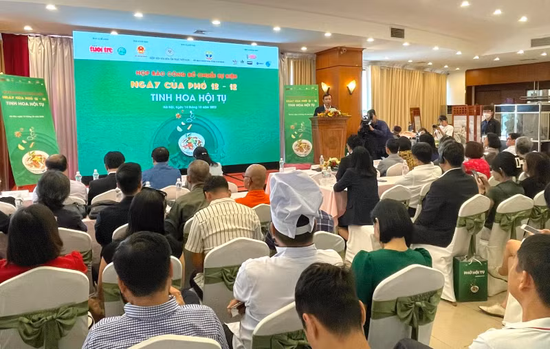 Toàn cảnh cuộc họp báo về Ngày của phở 12/12.