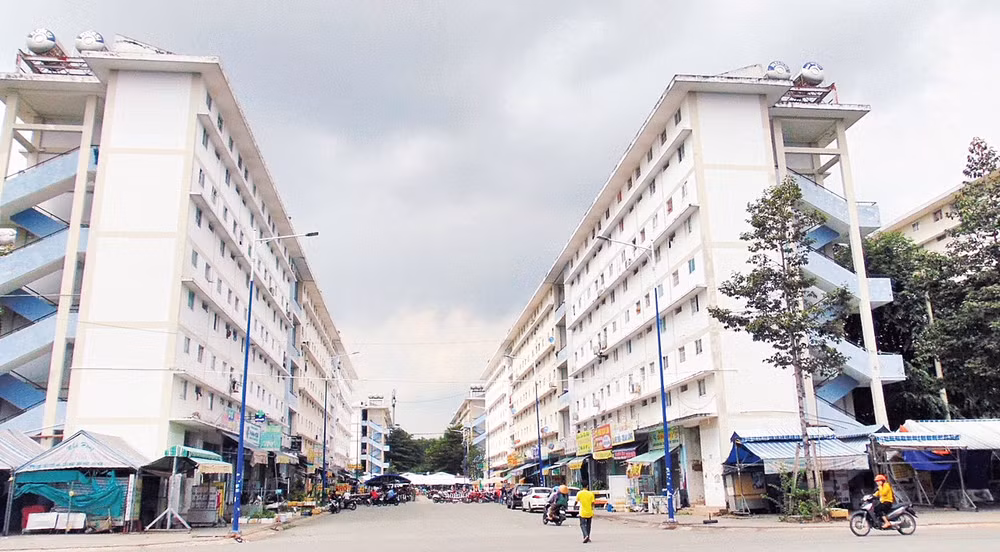 Khu nhà ở xã hội Becamex Hòa Lợi, thành phố Thủ Dầu Một, tỉnh Bình Dương.