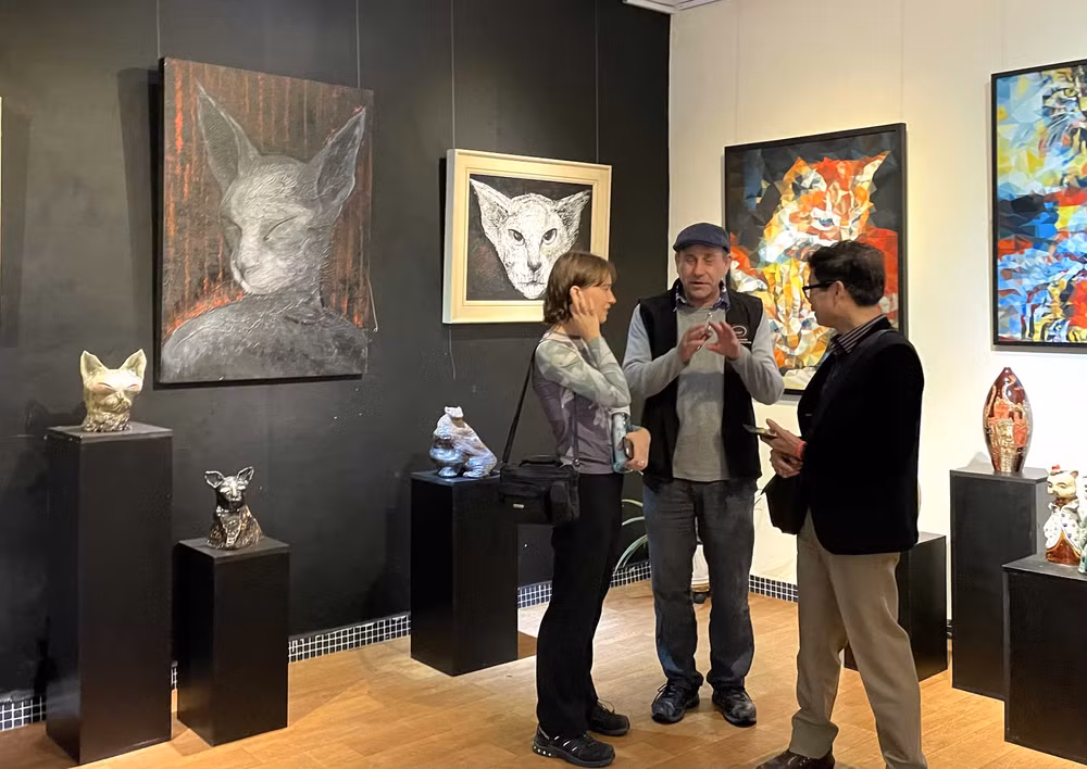 Một triển lãm nghệ thuật tại Hà Nội.