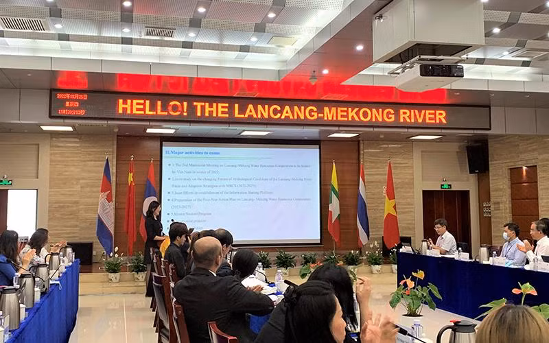 Toàn cảnh buổi tọa đàm về hợp tác tài nguyên nước Mê Công-Lan Thương.