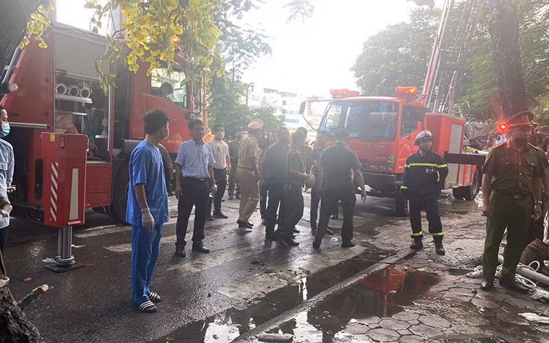 Hiện trường vụ cháy.