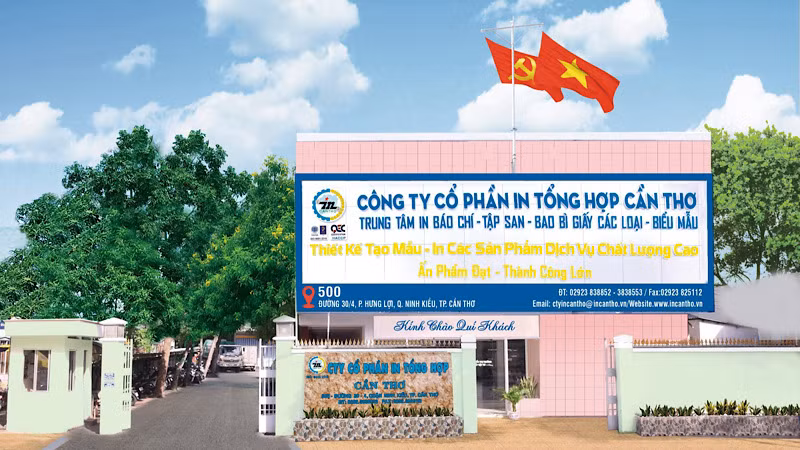 Trụ sở Công ty Cổ phần In tổng hợp Cần Thơ.