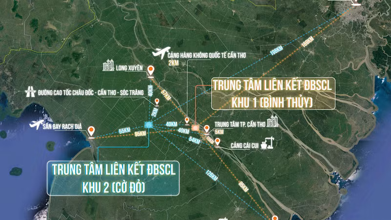 Quy hoạch Trung tâm liên kết sản xuất, chế biến, tiêu thụ nông sản vùng tại Cần Thơ.