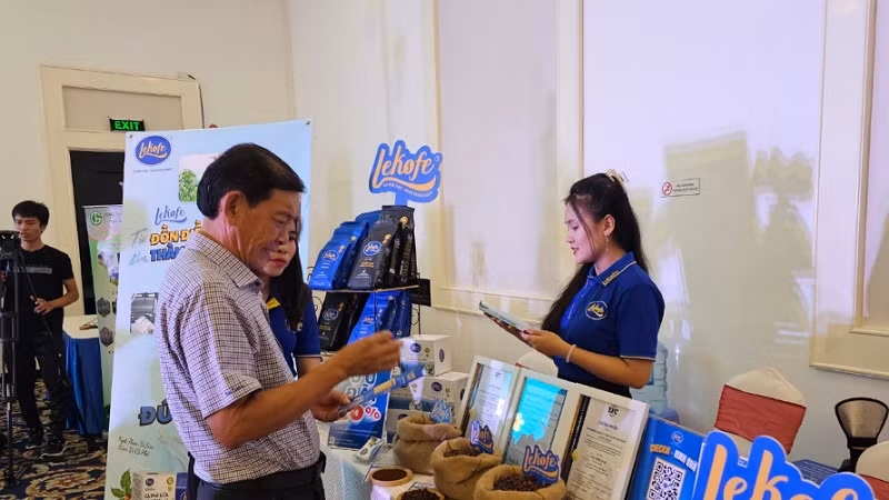 Một gian hàng giới thiệu sản phẩm tại chương trình.