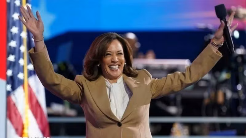 Phó Tổng thống Mỹ Kamala Harris giành được sự ủng hộ lớn tại Đại hội toàn quốc của đảng Dân chủ ở Chicago, Illinois, ngày 19/8/2024. (Ảnh: Reuters/TTXVN)