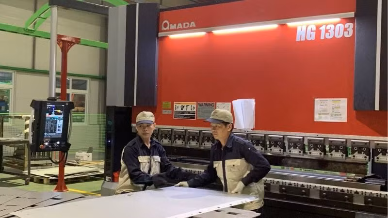 Sản xuất tại Công ty cổ phần kỹ thuật công nghiệp Á Châu (Khu Công nghệ cao Hòa Lạc).