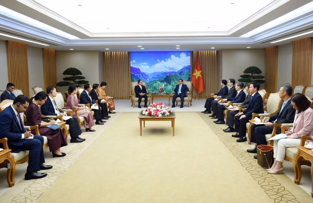 Quang cảnh buổi tiếp.